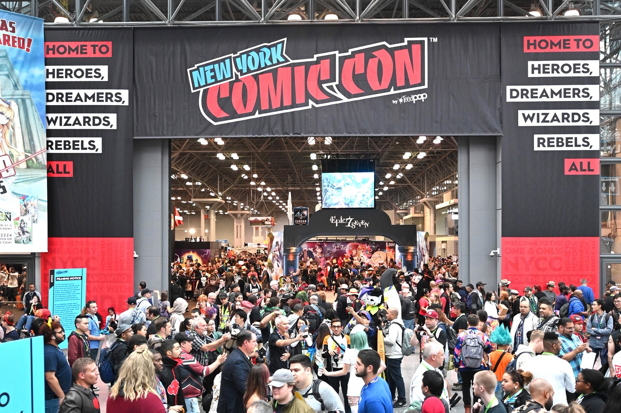 New York Comic Con 2025 featuring fans, cosplay, and exclusive merchandise booths.