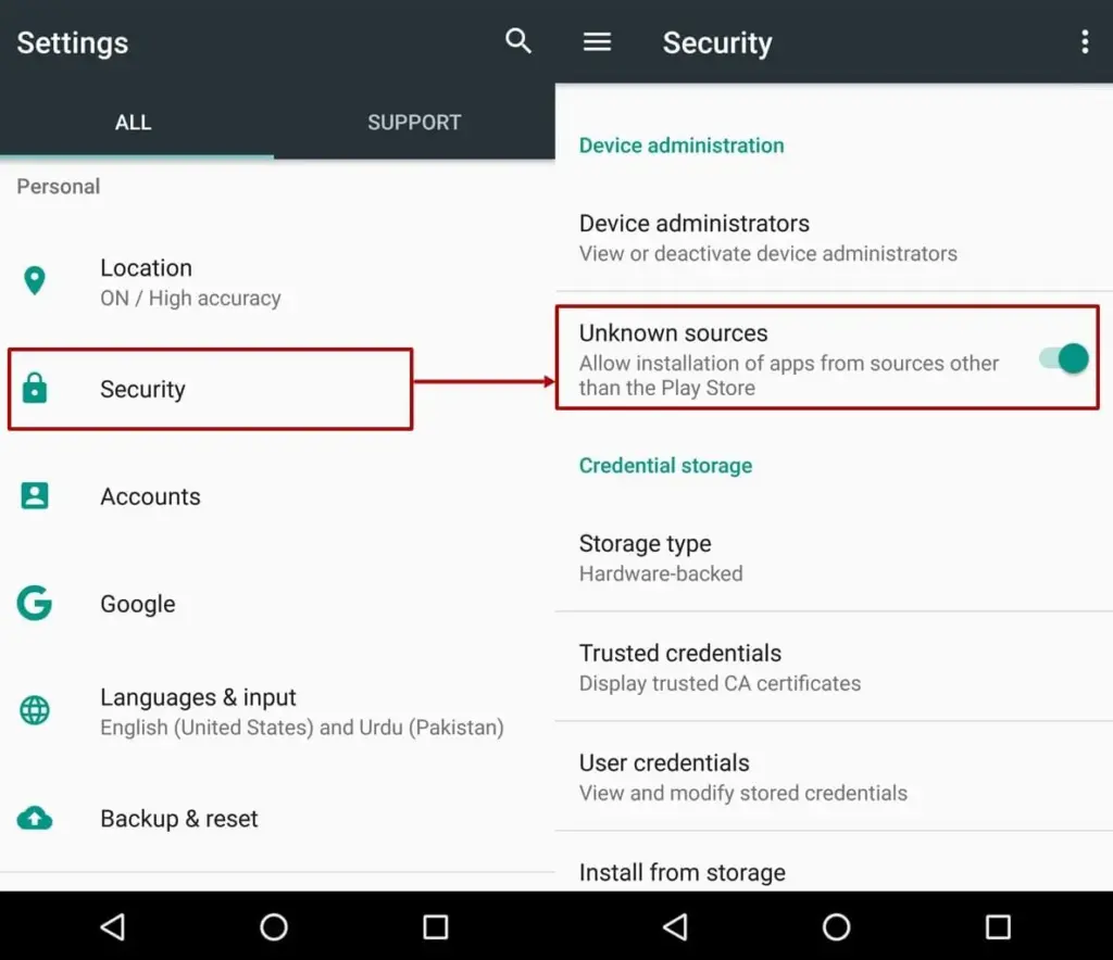 Installing the Goldsbet APK file on an Android smartphone